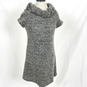 Cowl neck sweater dress  